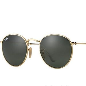NWOT Authentic Round Metal Women's Ray Bans 🕶